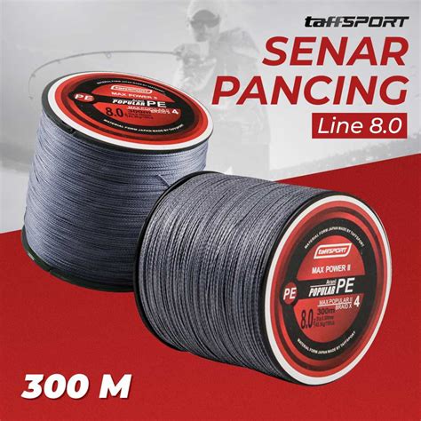 Jual Taffsport Senar Tali Pancing Fishing Pe Braided Thick Line