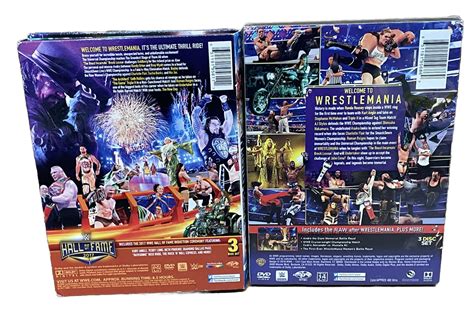 WWE WrestleMania DVD Lot 2018 New Sealed 2017 Used Wrestle Mania