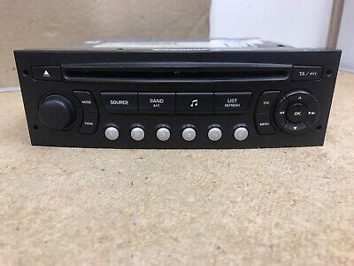 Peugeot Citroen Blaupunkt Rd N Car Radio Stereo Cd Player Fully