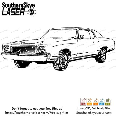 1972 Chevy Monte Carlo Svg Png Ai Dxf File Etsy