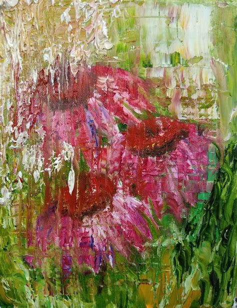 Oil On Canvas By Jaynerobinson Norfolkartist Echinacea Oil On Canvas