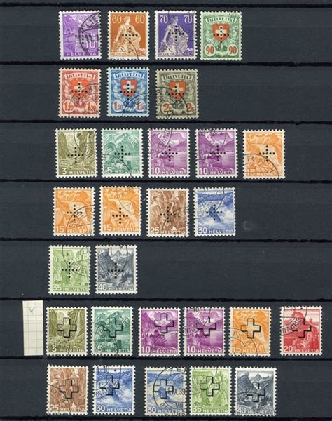 Switzerland Selection Of Official Stamps Catawiki