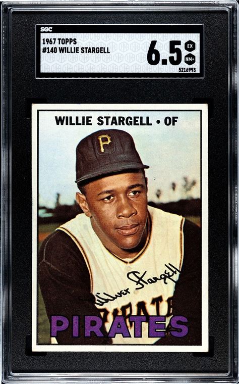 Topps Willie Stargell Pittsburgh Pirates Sgc Ex Nm