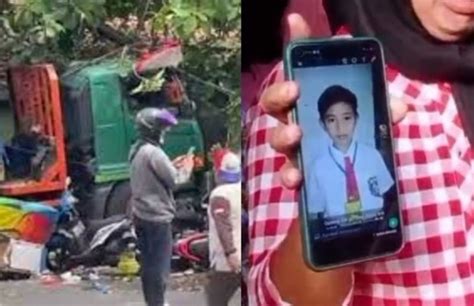 Kisah Pilu Anak Sd Korban Kecelakaan Truk Di Bekasi Meninggal Tepat Di