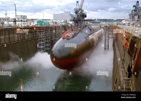 Us Navy Uss Ohio Ssgn 726 Is In Dry Dock Undergoing A Conversion From A Ballistic Missile