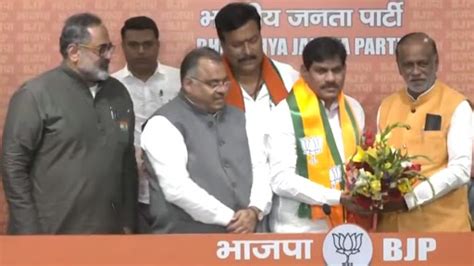 BB Patil Joins BJP BRS MP From Zaheerabad Switch Sides Ahead Of Lok