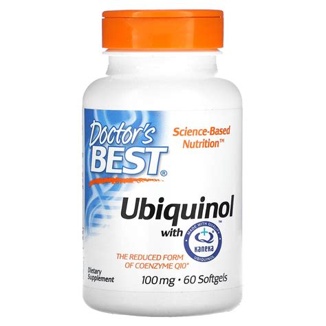 Doctor S Best Ubiquinol With Kaneka Q 100 Mg 60 Softgels