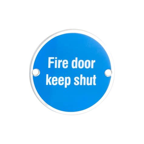 Carlisle Brass Fire Door Keep Shut Symbol Signs