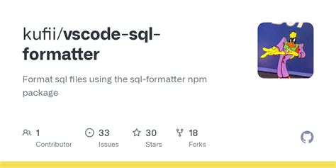 Github Kufii Vscode Sql Formatter Format Sql Files Using The Sql Formatter Npm Package