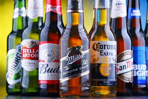 Bottles of Famous Global Beer Brands Editorial Photography - Image of ...