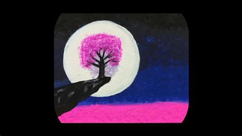 Draw A Tree Under The Moons Way YouTube