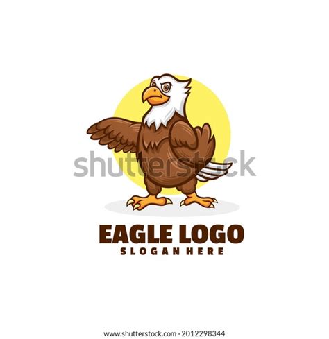 Eagle Cartoon Logo Design Vector Stock Vector (Royalty Free) 2012298344 ...