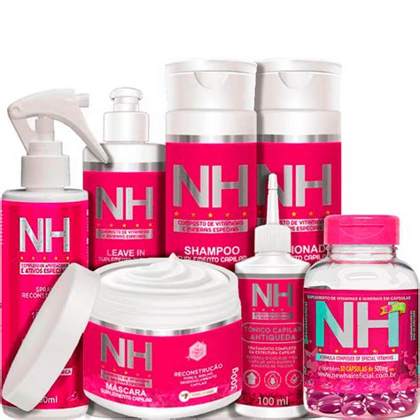 Kit Belkit NH New Hair Reconstrução e Crescimento Beleza na Web