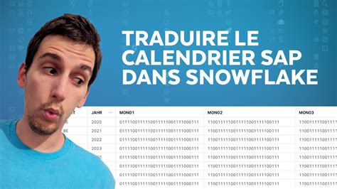 Migrer Du Code Existant Vers Snowflake Sap Factory Calendar Youtube