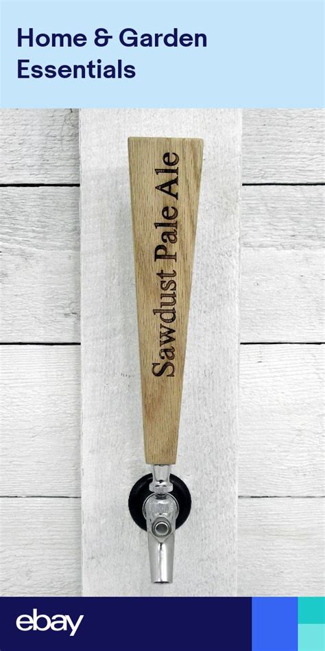 Blank Beer Tap Handle Natural Oak Wood Can Be Custom Engraved