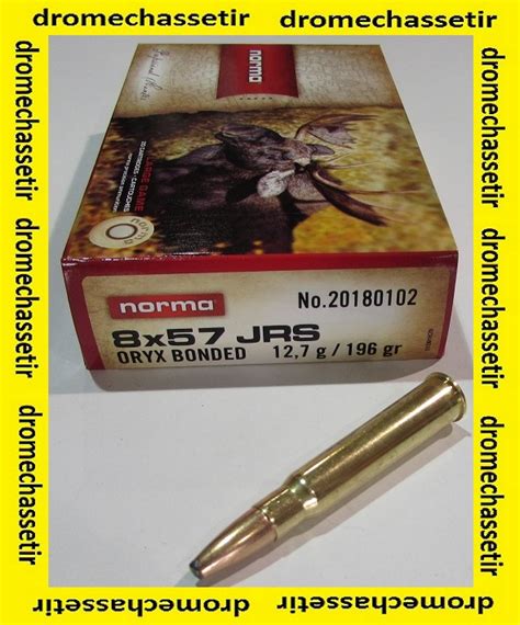 1 Boite De 20 Cartouches De Calibre 8x57jrs Marque Norma Ogives Oryx