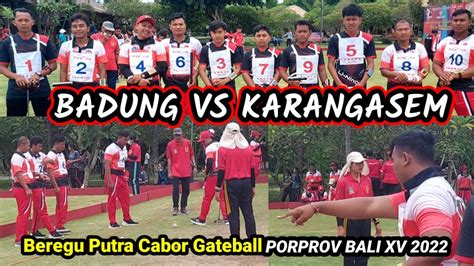 Perebutan Perunggu Beregu Putra Badung Vs Karangasem Cabor Gateball