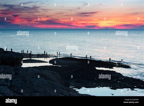 Sunset in Black Sea Stock Photo - Alamy