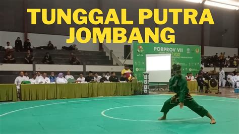 PORPROV PENCAK SILAT 2022 TUNGGAL PUTRA JOMBANG YouTube