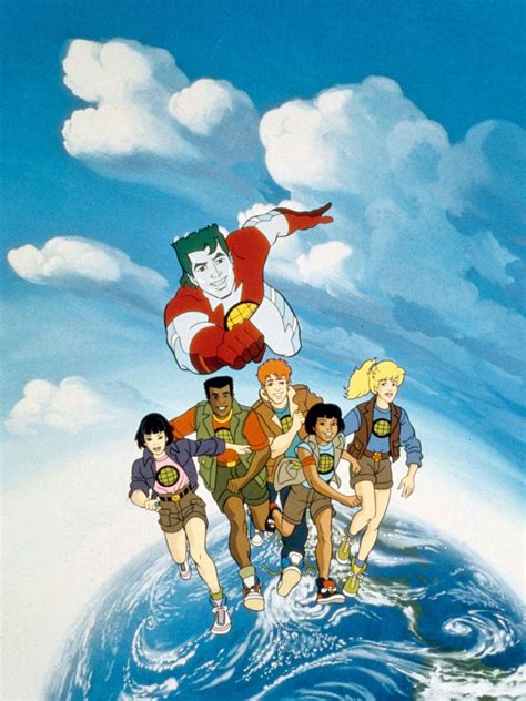 Zeichentrick Held Captain Planet Rettet Mal Wieder Die Welt