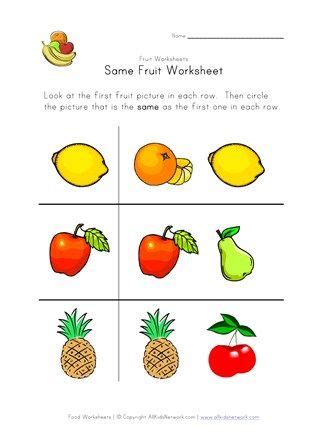 Pre K Same And Different Worksheets And Activities Artofit