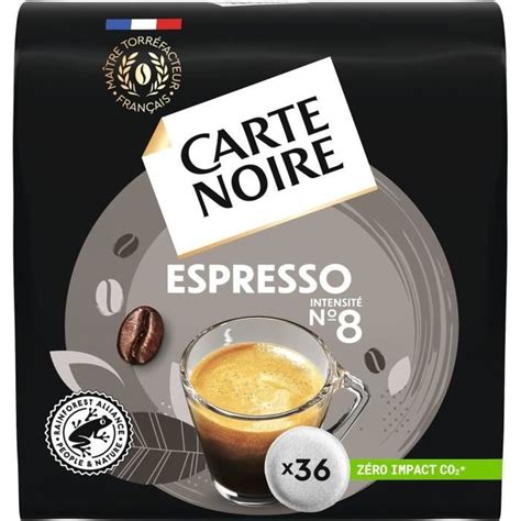 CARTE NOIRE Café en Dosettes Souples Espresso N8 Certifié