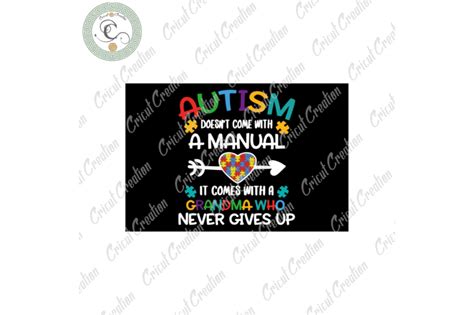 Autism Day Autism Doesnt Come With A Manual Diy Crafts Autism Svg