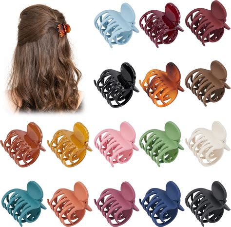 Amazon WellieSTR 16 Pcs Big Hair Claw Clips For Women Girls Large