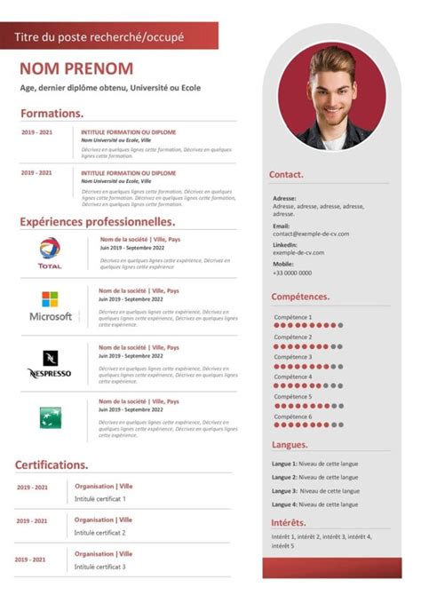 Cv Technicien Informatique Cv Remplir Upcvup