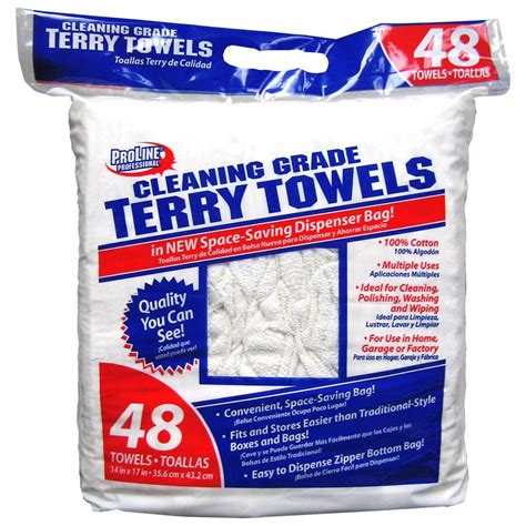 Proline Cleaning Grade Terry Towels 48 Pack T 99026 The Home Depot