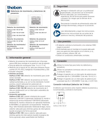 THEBEN theMura S180 100 B UP Instrucciones de operación Manualzz