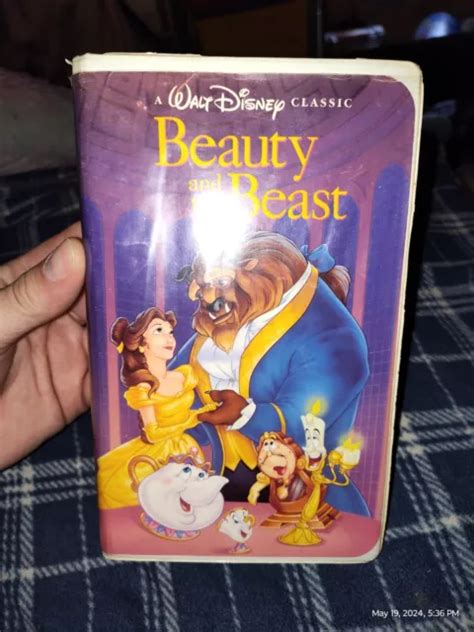 WALT DISNEY BLACK DIAMOND Beauty And The Beast VHS Tape 1992 THE