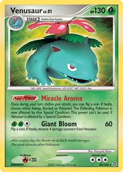 Venusaur Diamond Pearlsecret Wonders Tcg Card Database Pokemon