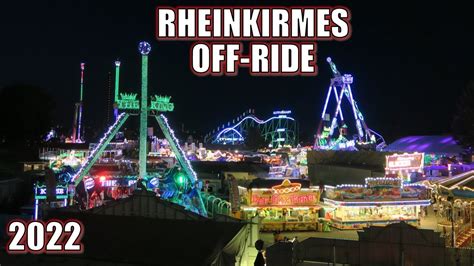 Dusseldorf Rheinkirmes Off Ride Footage Massive German Funfair