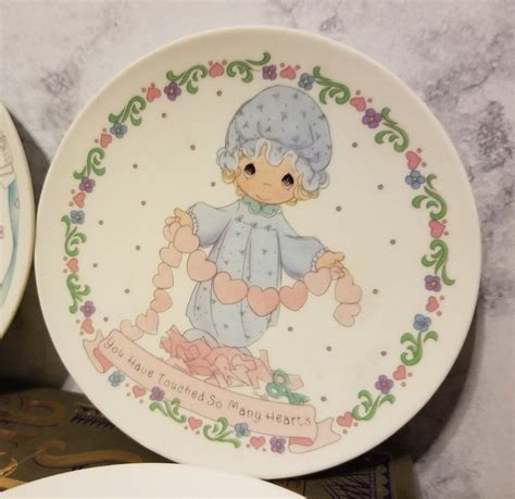 Vintage Precious Moments Plates Etsy