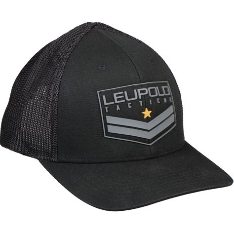 Leupold Tact Badge Flexfit Hat Black Smallmedium 170586 Bandh