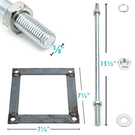 ColourTree Stainless Steel Pole With Base Plate Height Adjustable