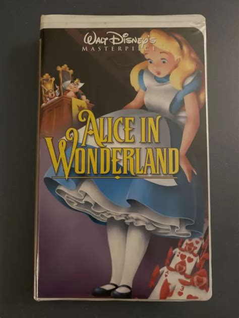 Alice In Wonderland Vhs Walt Disney S Masterpiece Classic Vcr