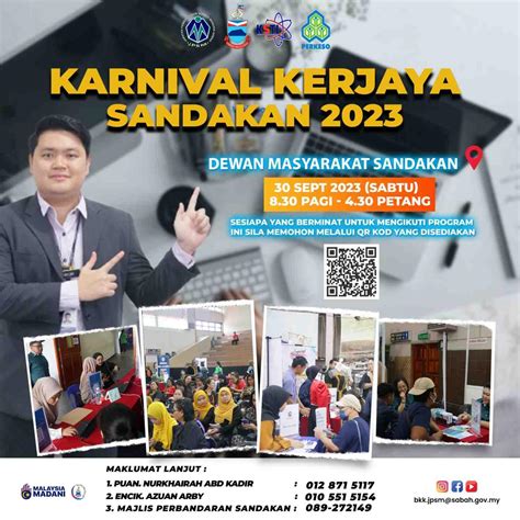 Karnival Kerjaya Sandakan 2023 Anjuran JPSM 30 September 2023 Dewan