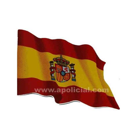 Pegatina grande bandera España escudo