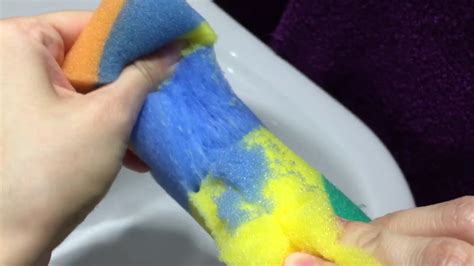 Asmr Sponges Dry Bath Sponge Ripping Sponge Destroy Sounds Youtube