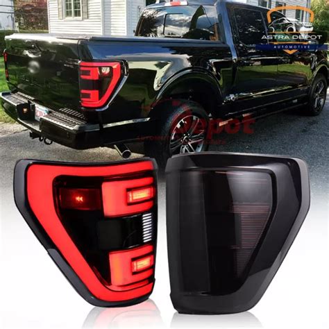 Smoked Led Tail Lights For 2021 2022 2023 Ford F150 F 150 Xlt 4x4 W Blind Spot Eur 40150