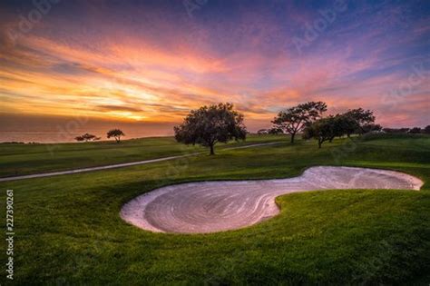 Golf Course Sunset Golf Courses Golf Sunset