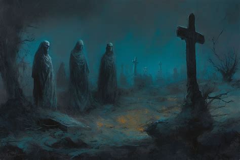 Ghouls In The Old Cemetery By Adehenne On Deviantart