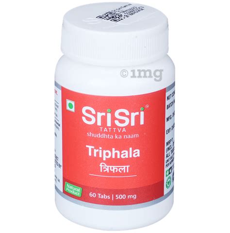 Sri Sri Tattva Triphala Mg Tablet Eases Constipation Supports