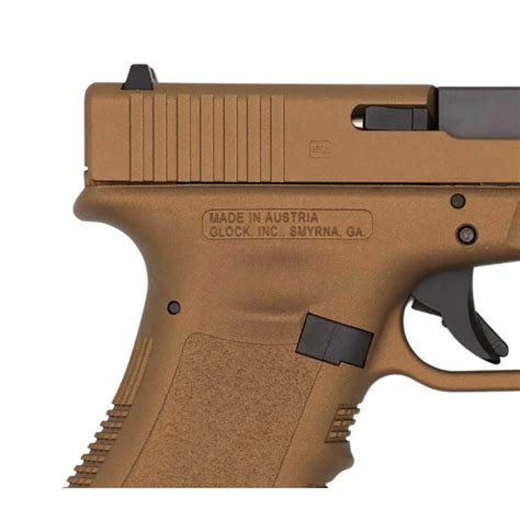 Glock 17 Gen3 9mm Luger 45in Burnt Bronze Cerakote Pistol 171 Rounds Sportsmans Warehouse