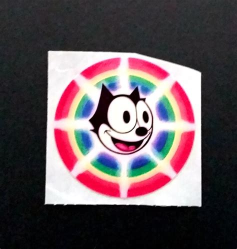 Lisa Frank Sticker Dated 1982 Felix The Cat Vintage Sticker Etsy