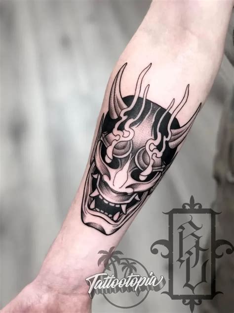 Fearsome and Bold: The Oni Mask Tattoo | Tattootopia