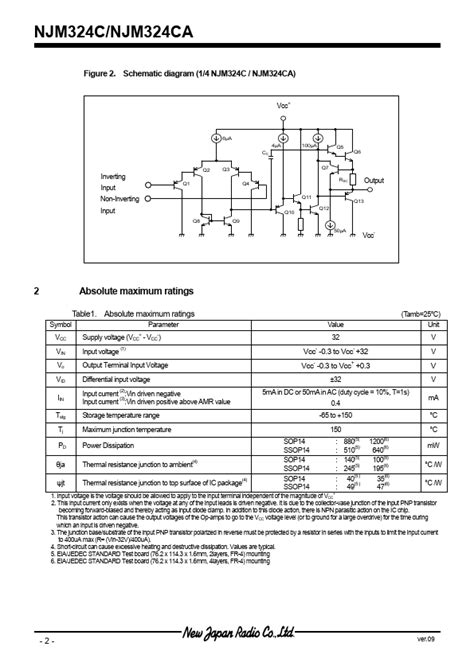 Njm Ca Datasheet Low Power Quad Operational Amplifiers