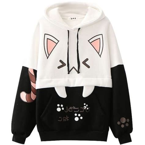 Harajuku Kawaii Cat Ear Hoodie Kawaii Fashion Shop Cute Asian